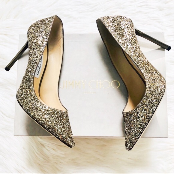 Jimmy Choo Shoes - HP🥳Jimmy Choo Romy Antique Gold Heels